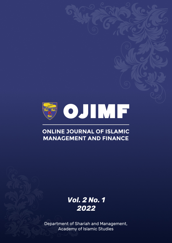 					View Vol. 2 No. 1 (2022): Online Journal of Islamic Management and Finance
				