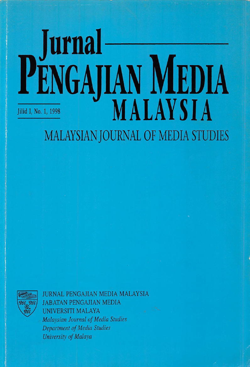 					View Vol. 1 No. 1 (1998): Malaysian Journal of Media Studies
				