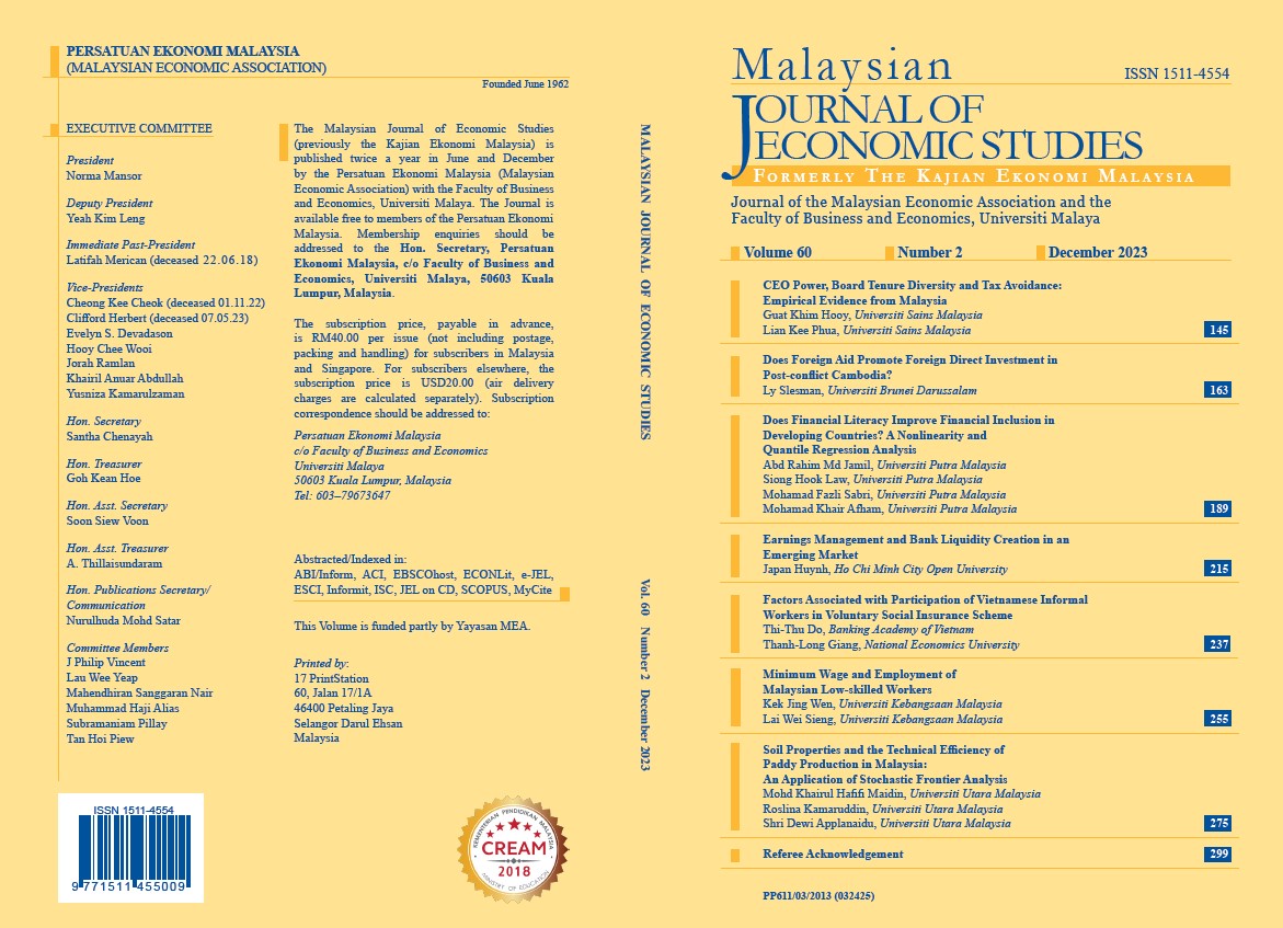 					View Vol. 60 No. 2: December 2023
				