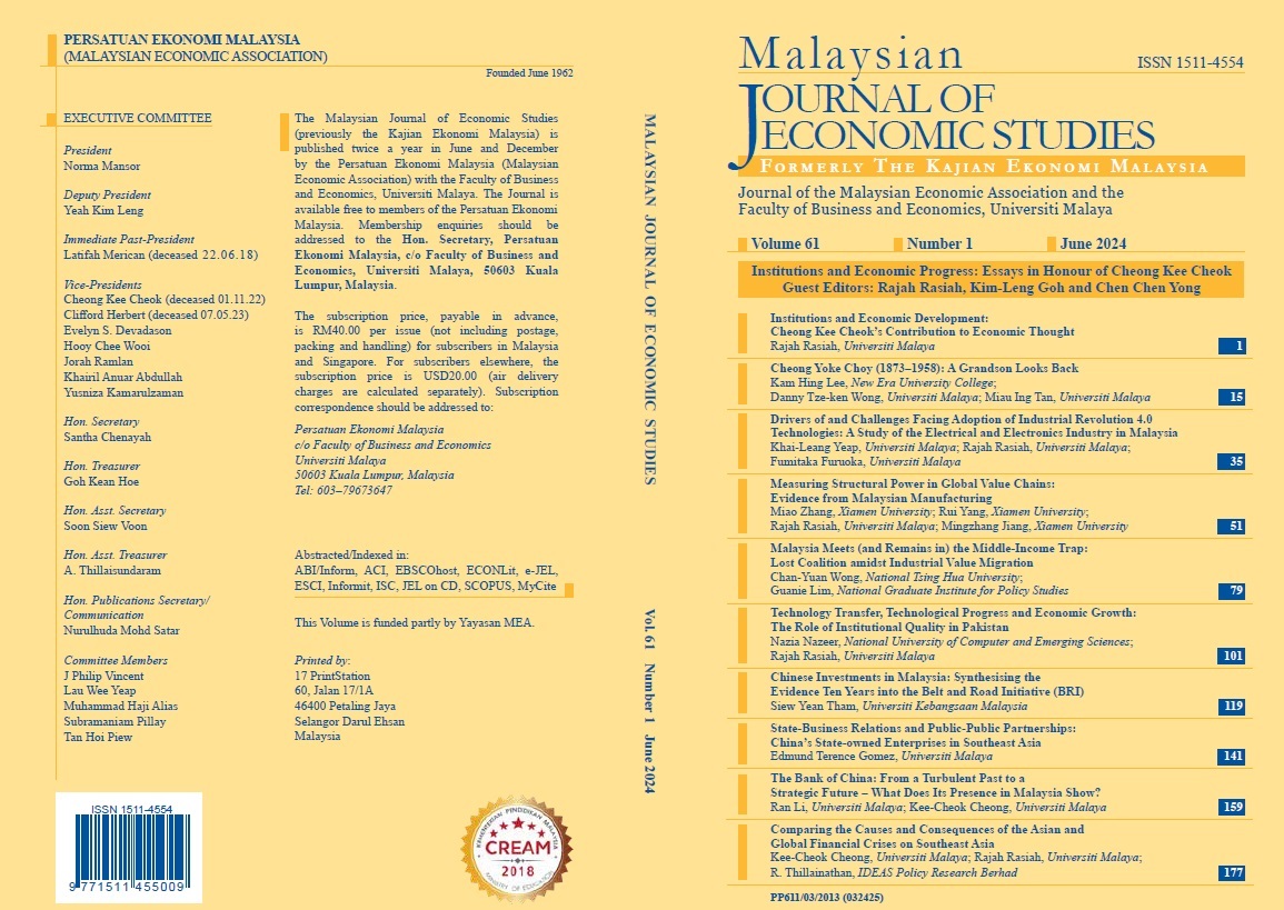 					View Vol. 61 No. 1: June 2024
				