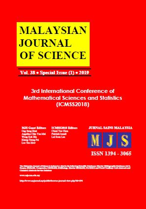 					View Vol. 38 No. Sp 1 (2019): Special Issue 3rd International Conference of Mathematical Sciences and Statistics (ICMSS2018)
				