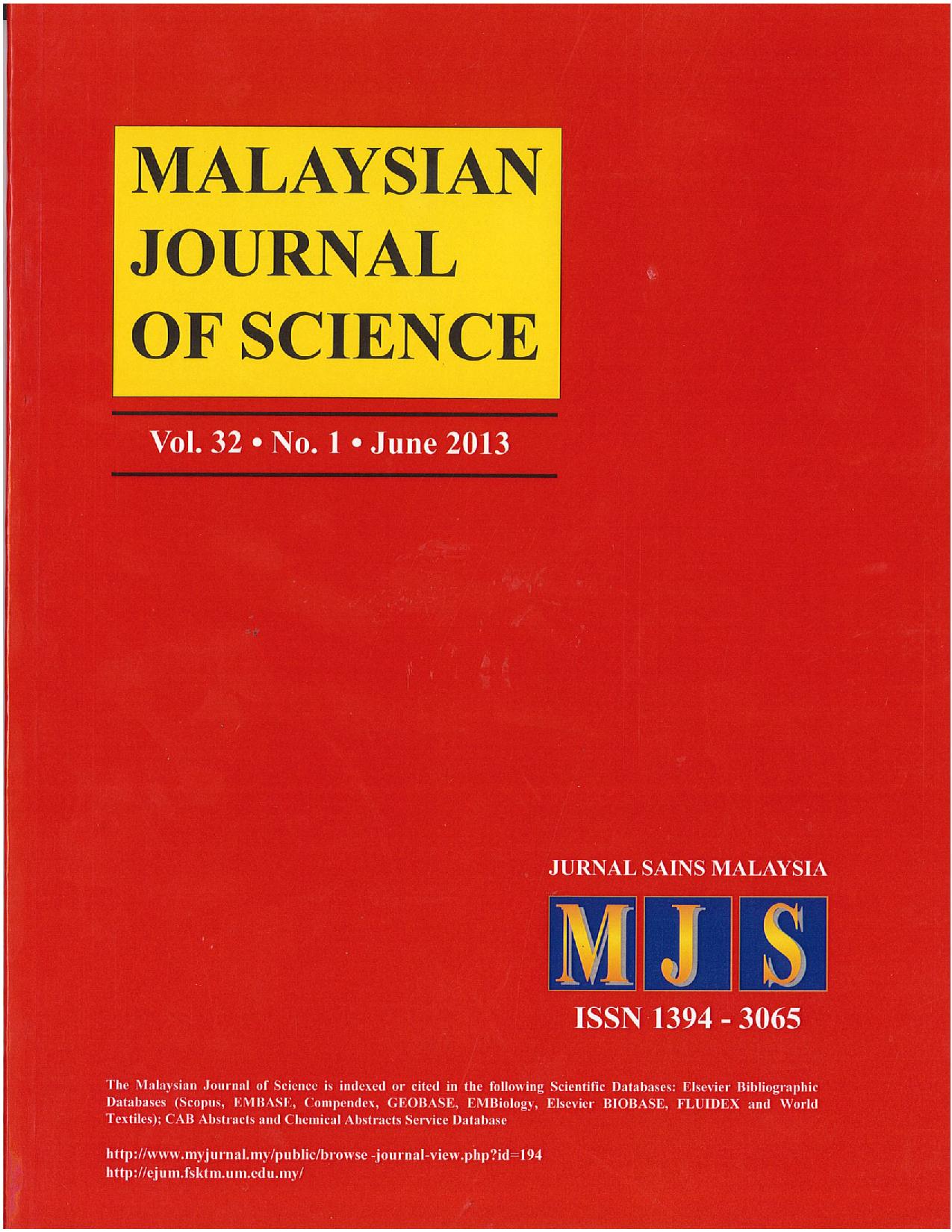 					View Vol. 32 No. 1 (2013)
				